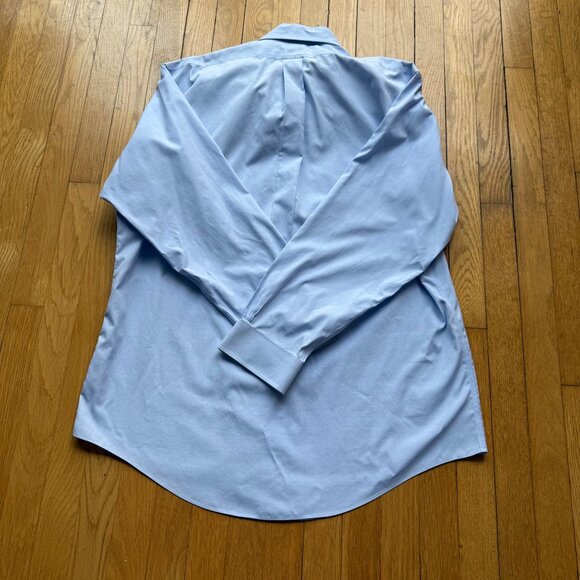Brooks Brothers Size 17 1/2 - 35 Blue Slim Fit Non-Iron The Original Polo Shirt - Picture 10 of 16